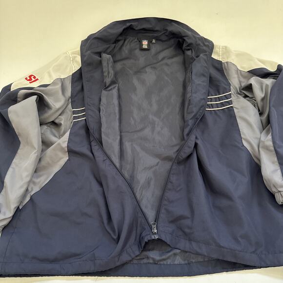 Vintage New England Patriots Reebok Windbreaker Training Jacket XL Y2K RETRO 90s - Picture 4 of 9